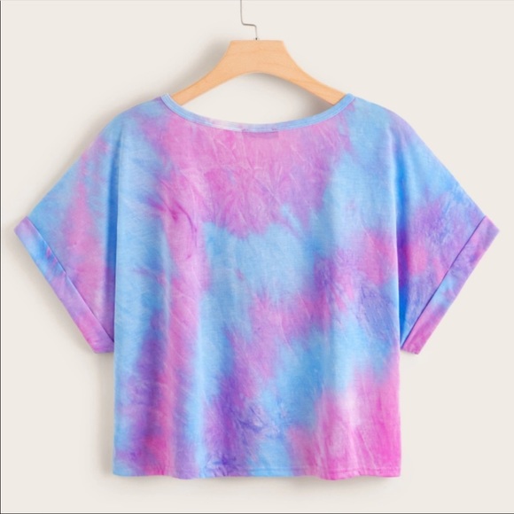 Shein Tie Dye Crop Top - Picture 2 of 4